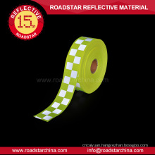 Fluorescent yellow oxford fabric reflective warning tape